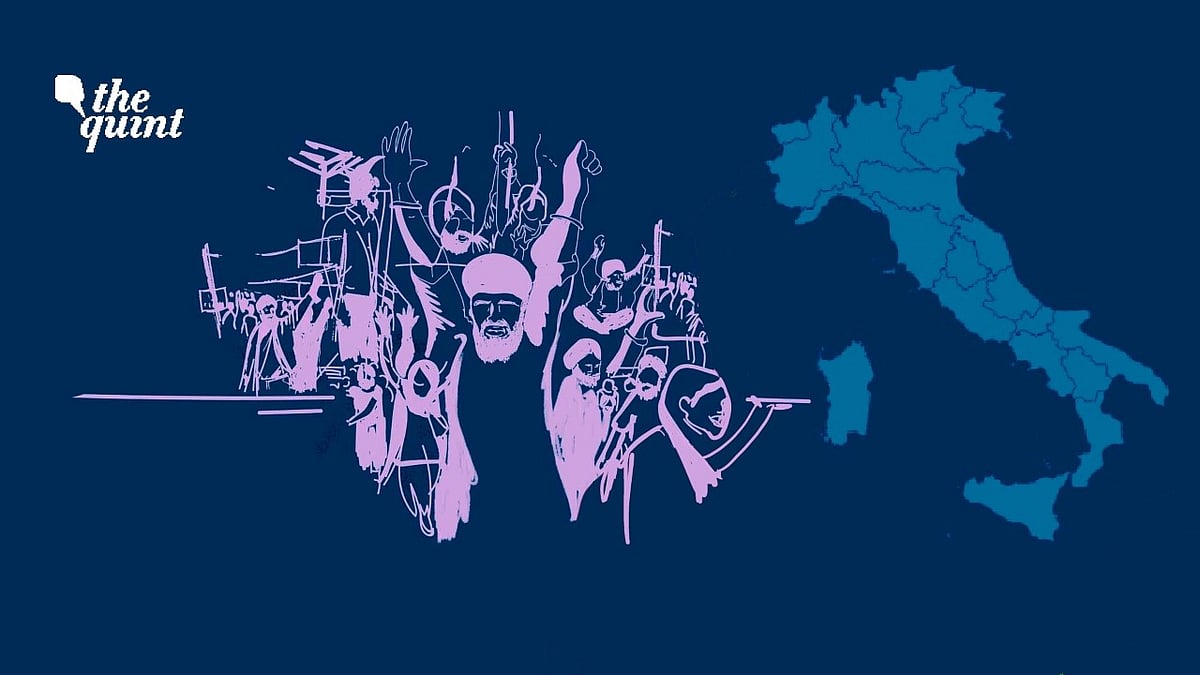 Image of ‘Khalistanis’ and Italy map used for representational purposes.