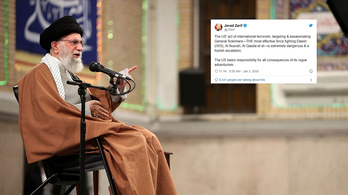 Iran’s Supreme Leader Ayatollah Ali Khamenei has warned that a “harsh retaliation is waiting” for the United States after an airstrike on Baghdad airport.