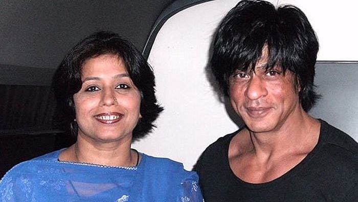 Shah Rukh Khan with his cousin Noor Jehan.&nbsp;