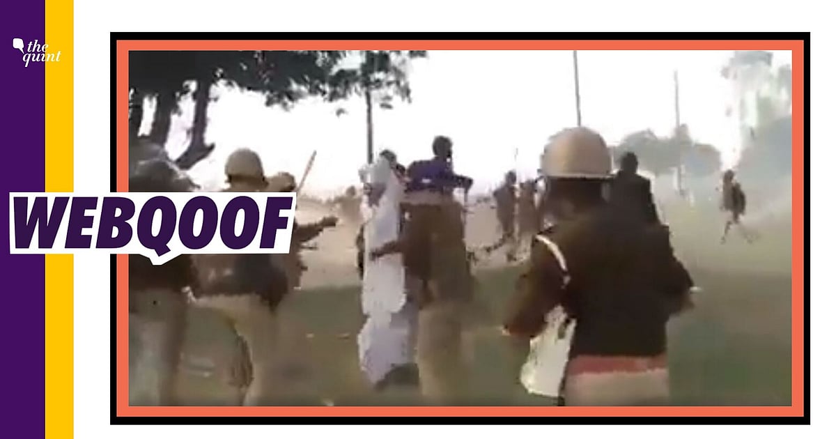 Image accompanying Video shows UP police beating cleric Asad Raza Hussaini