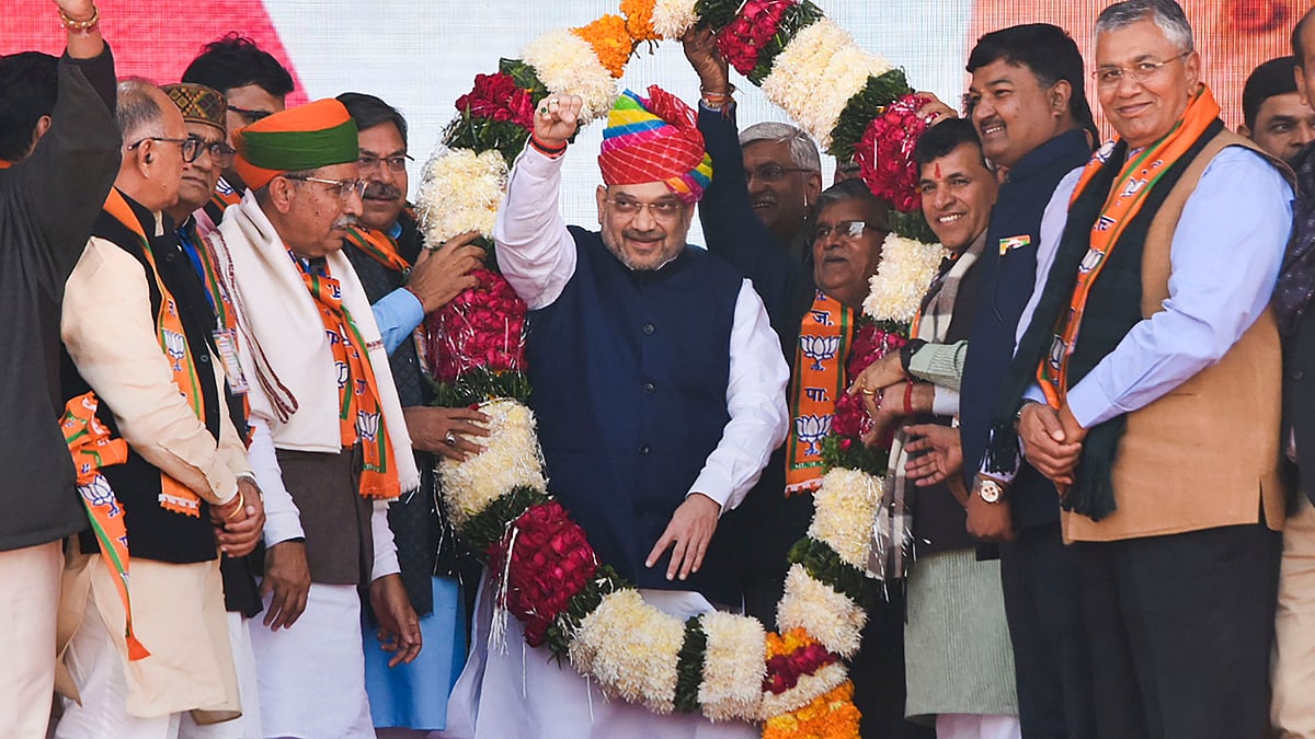 Home Minister Amit Shah in Jodhpur.&nbsp;