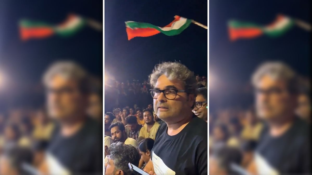 Vishal Bhardwaj at the Carter Road protest. 