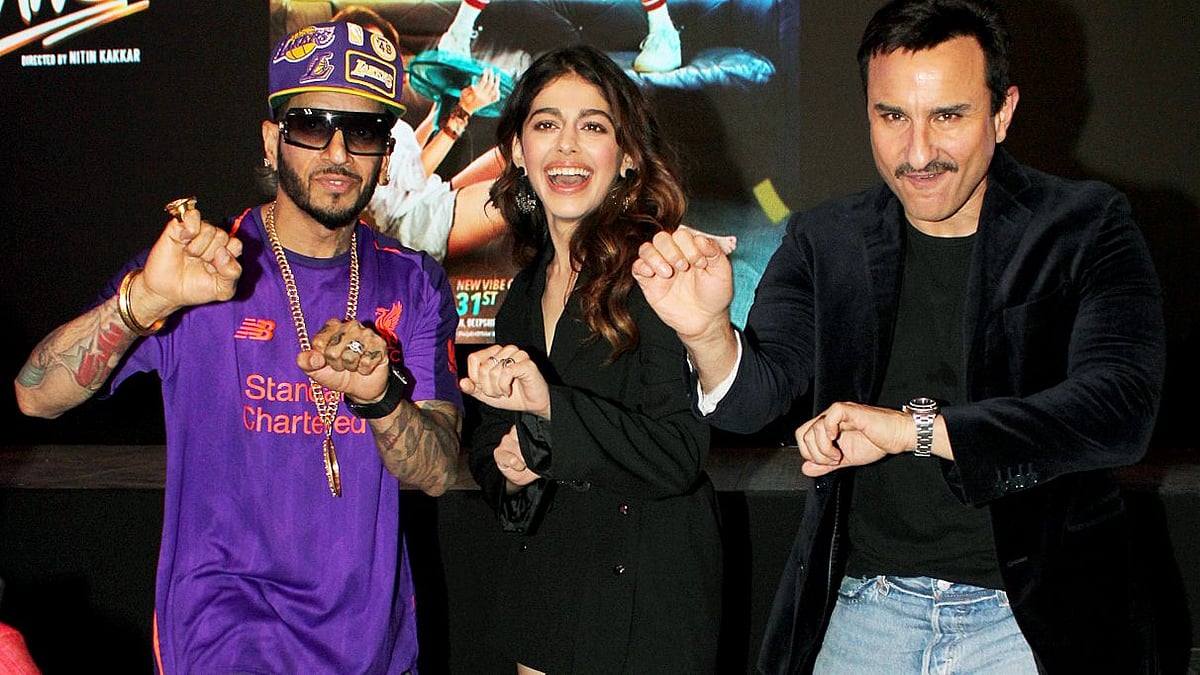 Saif Ali Khan, Alaya Furniturewala at <i>Gallan Kardi</i> song launch from <i>Jawaani Jaaneman</i>.