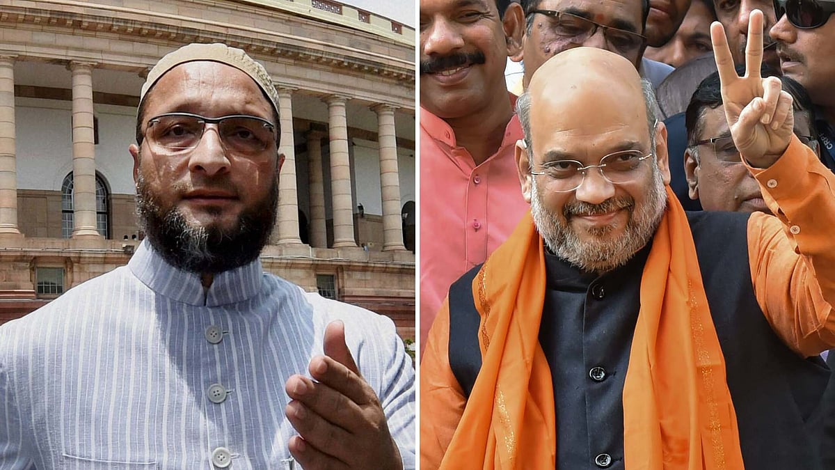 Asaduddin Owaisi and Amit Shah. 