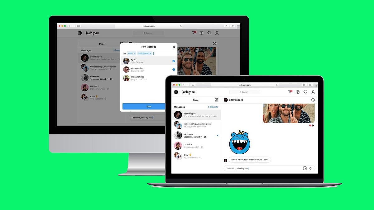 Soon Instagram DMs will show on the web version.