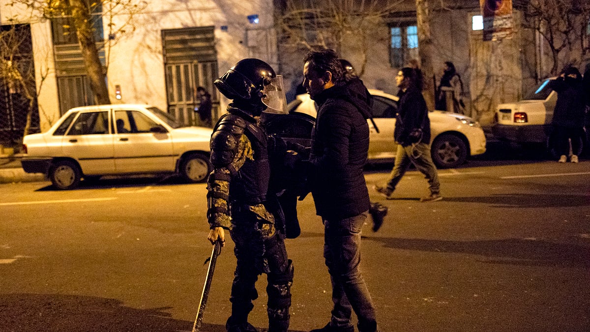 Iranian security forces fired both live ammunition and tear gas to disperse demonstrators protesting against the Islamic Republic’s initial denial that it shot down a Ukrainian jetliner.