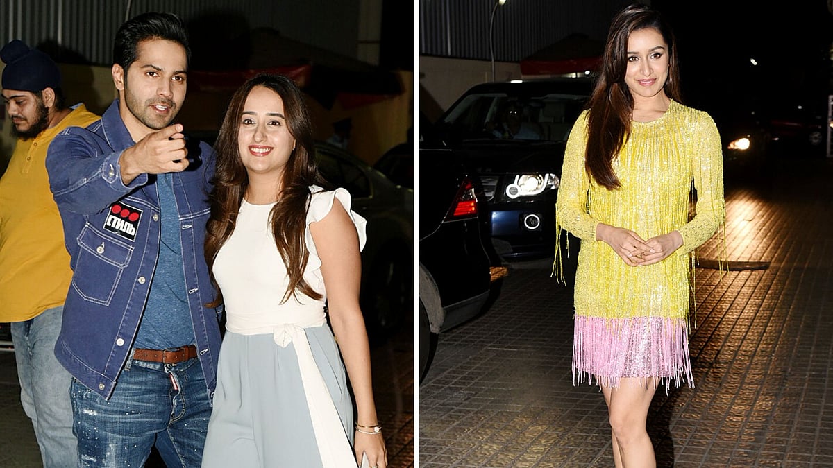 Varun Dhawan, Natasha Dalal, and Shraddha Kapoor.