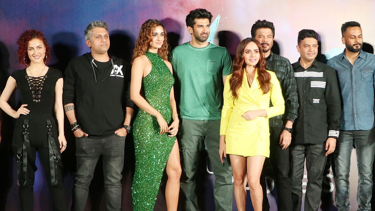 Bhushan Kumar with team <i>Malang </i>at the trailer launch.