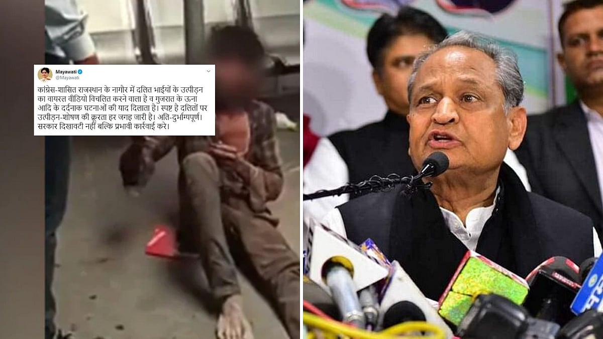 The video of the two Dalit youth being assaulted in Rajasthan’s Nagaur has snowballed into a political controversy.
