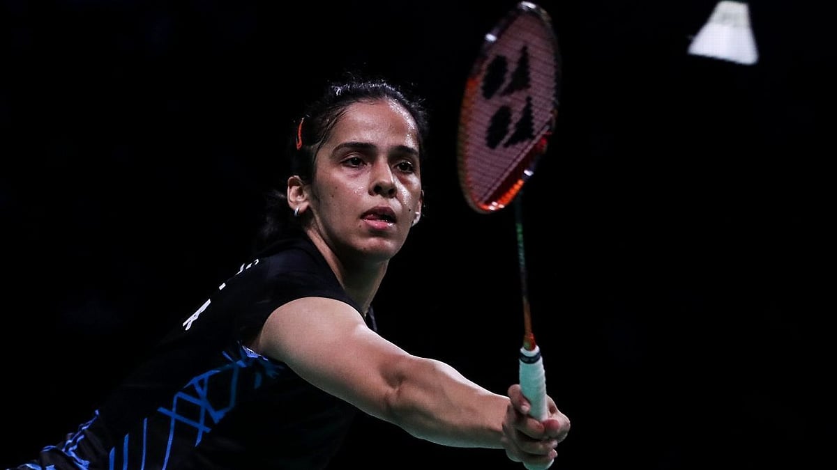 Saina Nehwal has been knocked out in the opening round of the All England.