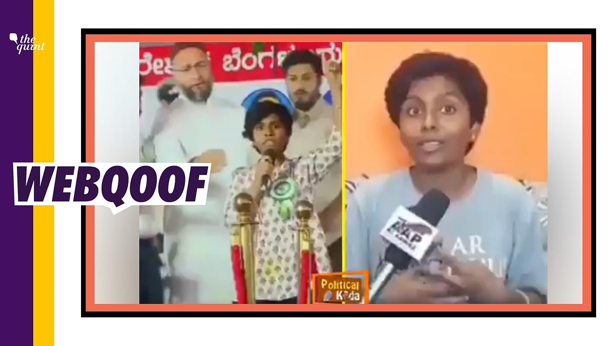 The video interview is not recent and was most definitely not shot after the incident when she raised pro-Pakistan slogan in Bengaluru.