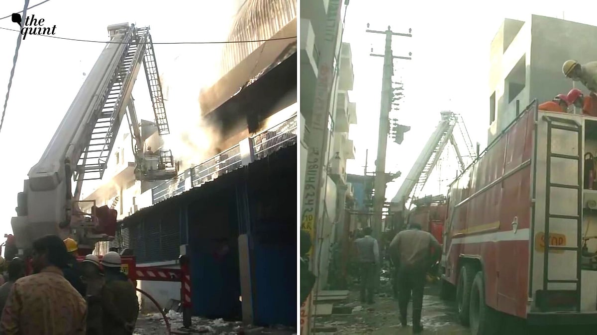 Twenty-three fire tenders were rushed to the spot after the police received a call about the blaze at 10.37 am.