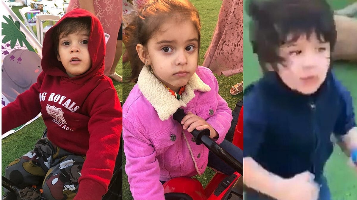 Roohi and Yash Johar celebrate their pre-birthday bash with Taimur Ali Khan. 