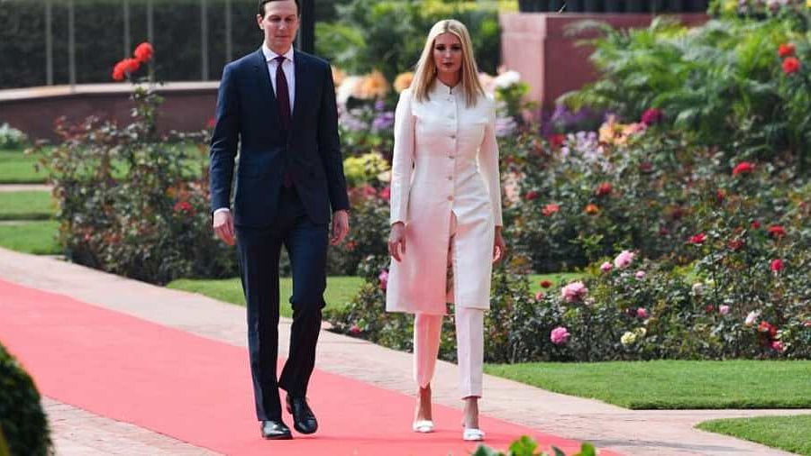 Ivanka Trump chooses an Anita Dongre design for Day 2 in India.
