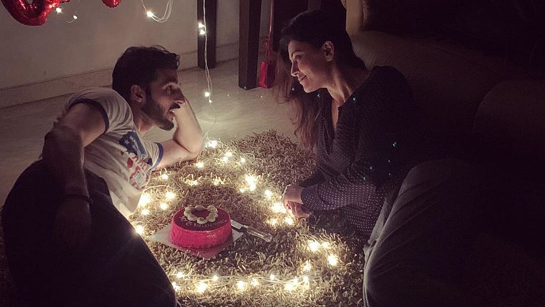 Sushmita Sen with her boyfriend Rohman Shawl&nbsp;