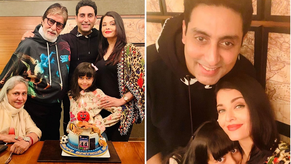 Aishwarya Rai shares photos of Abhishek Bachchan’s birthday party.&nbsp;