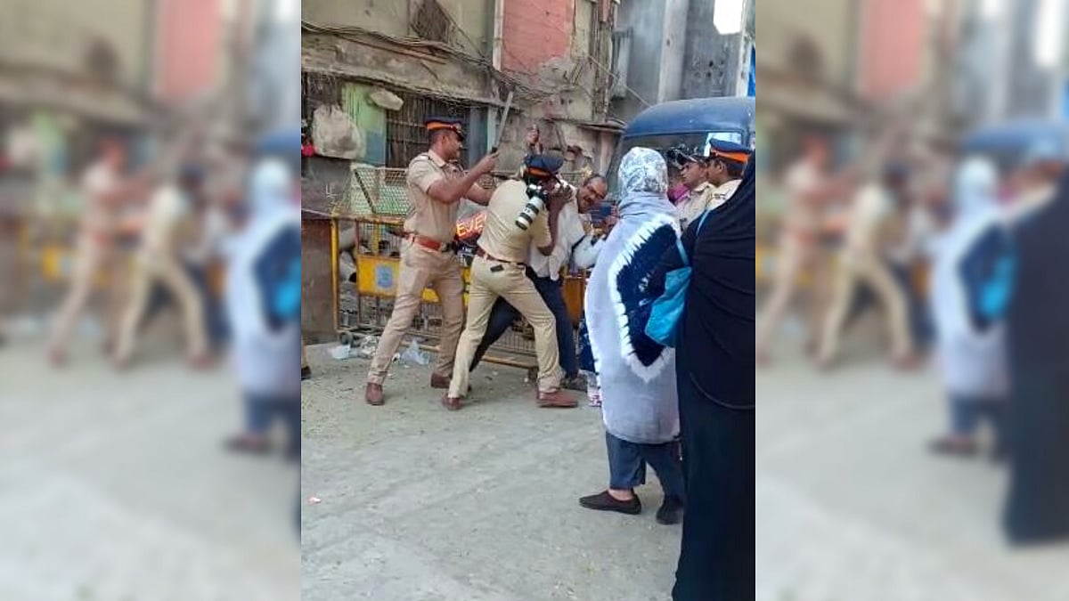 Ashish Raje, a senior photojournalist, was allegedly beaten up by the police.