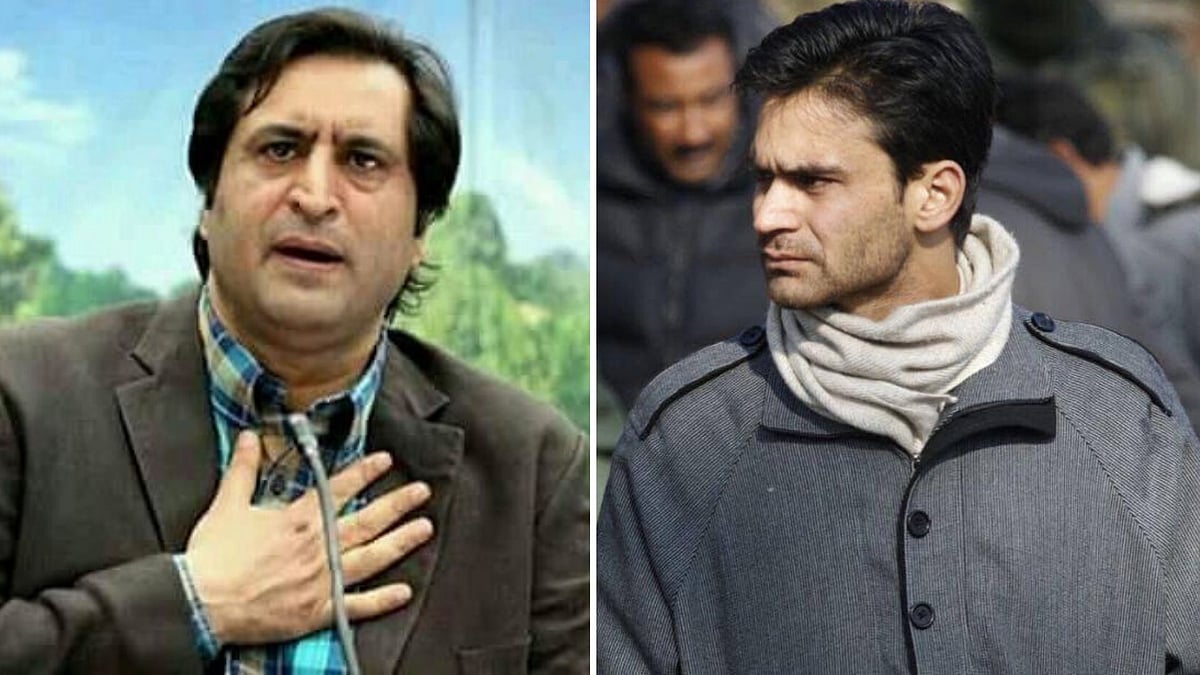 People’s Conference chairman Sajjad Lone and PDP leader Waheed Parra. 