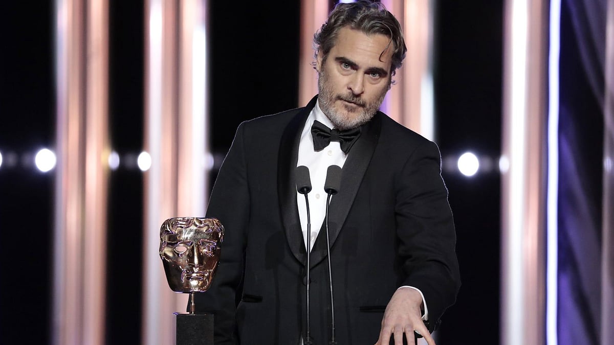 Joaquin Phoenix at the BAFTAs