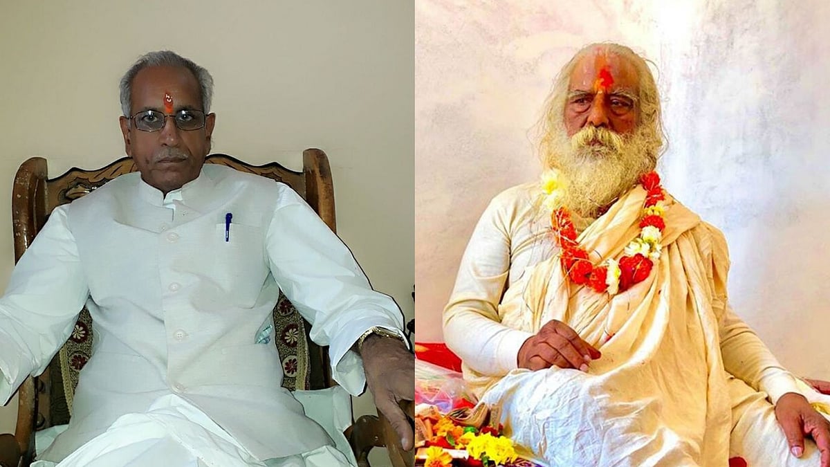 Champat Rai (left) and Nritya Gopal Das were accused in demolition of the Babri Masjid.
