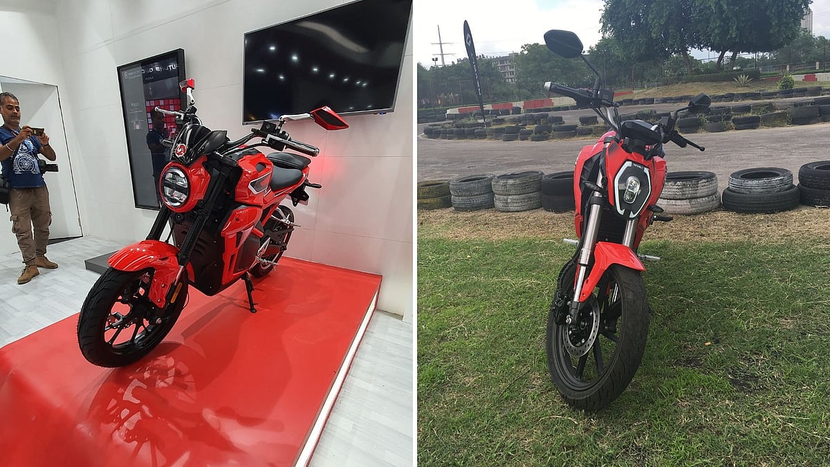Hero AE 47 (left), Revolt RV400 (right)