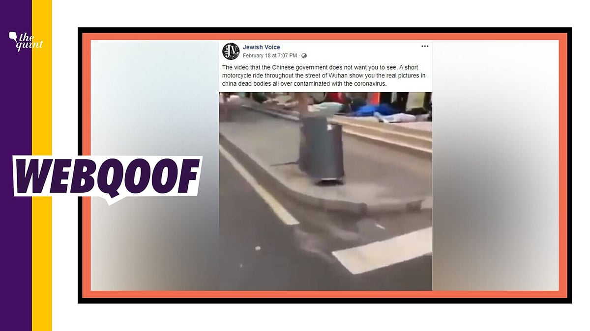 An unrelated video on social media is being shared on social media with a claim that Chinese government has dumped dead bodies of coronavirus patients on the roadside in Wuhan.&nbsp;