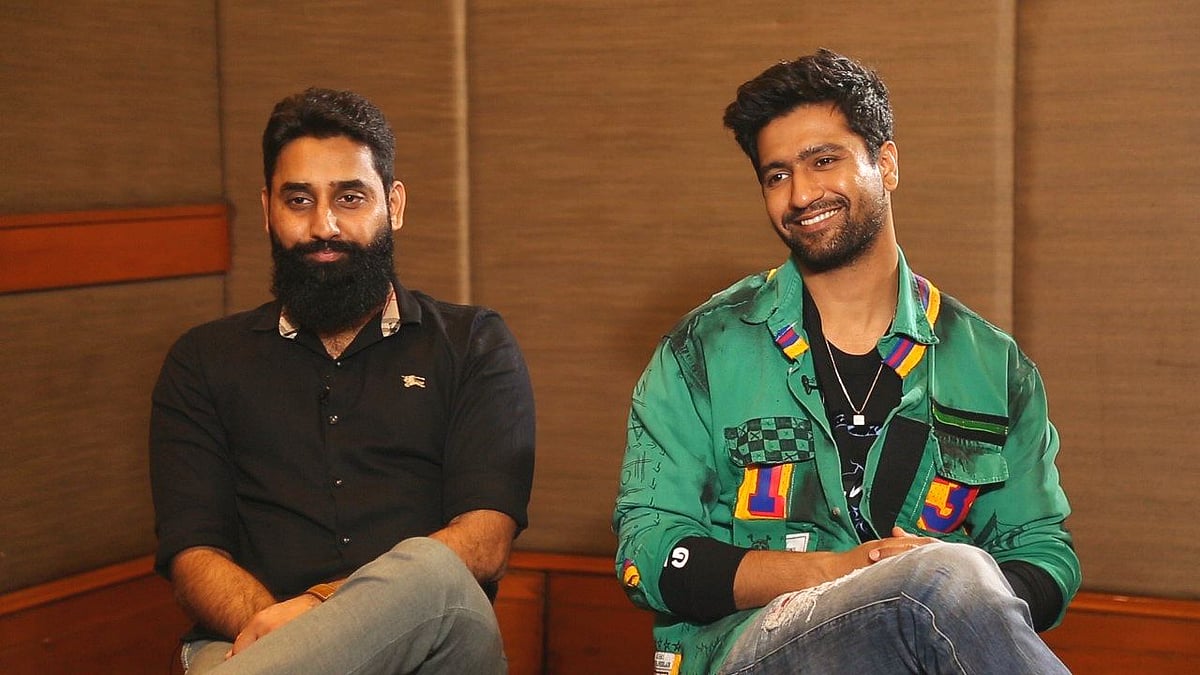 Director Bhanu Pratap Singh with Vicky Kaushal.