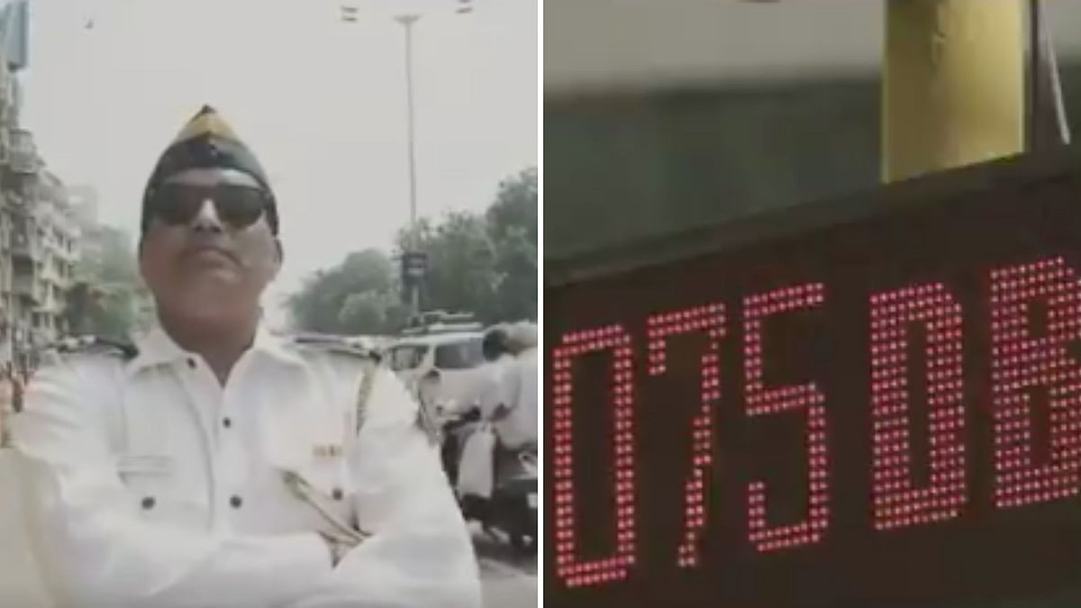 Stills from the video by Mumbai Police.
