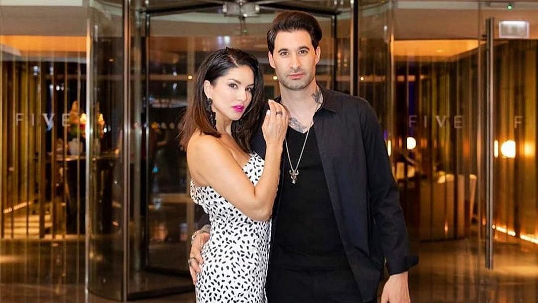 Sunny Leone with husband Daniel Weber.