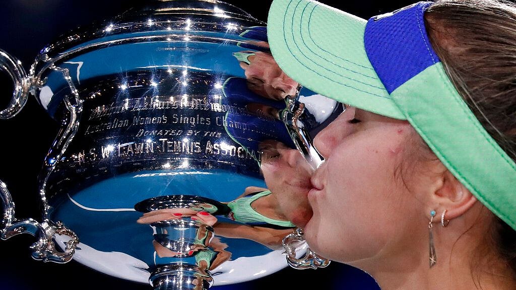American 14th seed Sofia Kenin beat two-time Grand Slam champion Garbine Muguruza 4-6, 6-2, 6-2 in the Australian Open final on Saturday.
