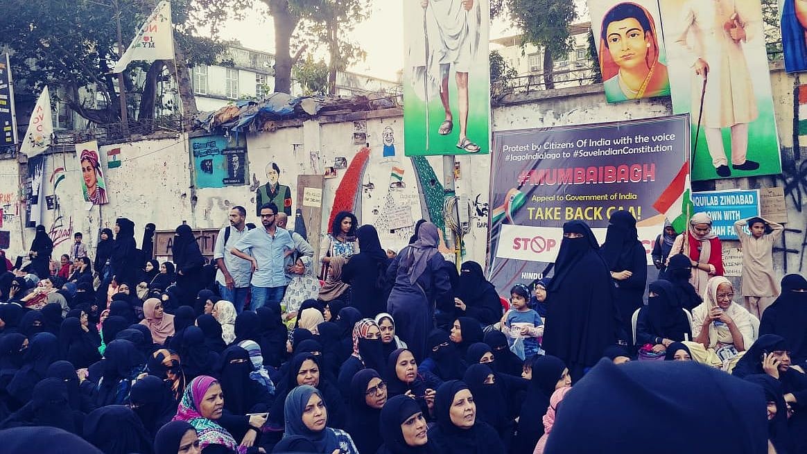 File image of anti-CAA protesters at Mumbai Bagh.