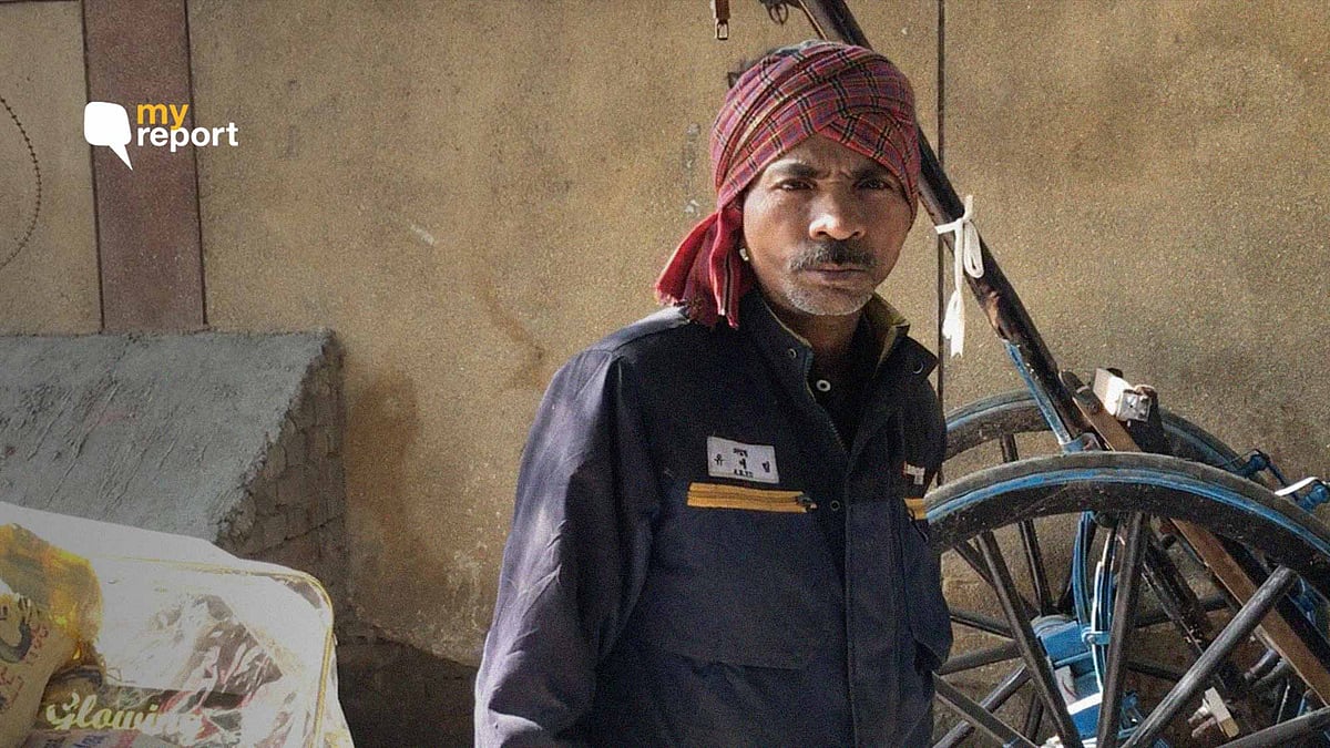 MCD worker Ramnath appeals to the Delhi government to increase sanitation workers’ wages.
