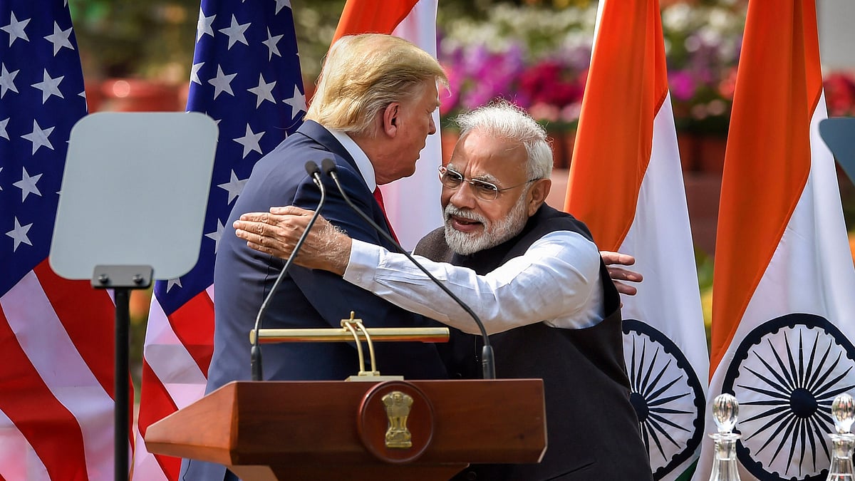 File photo of the US President Donald Trump and Prime Minister Narendra Modi. 