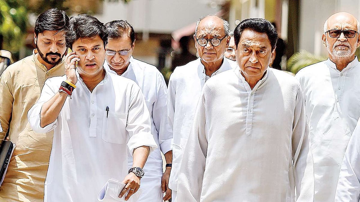 Congress government in Madhya Pradesh has found itself in the middle of a crisis again.