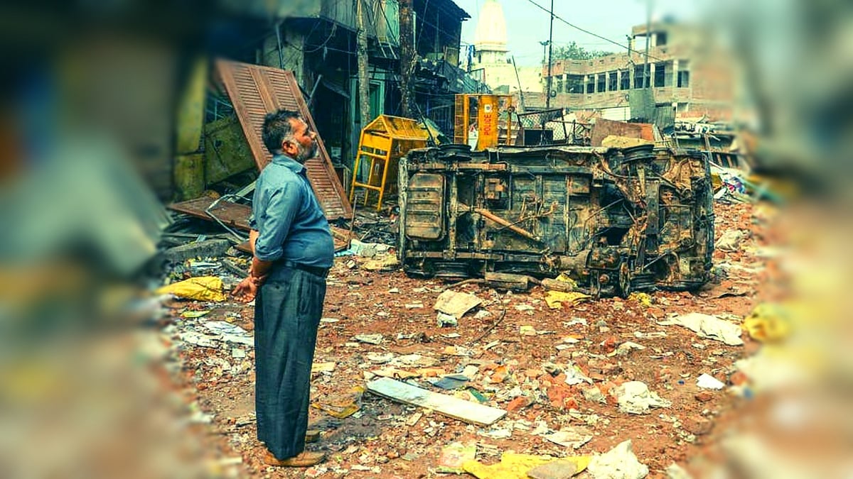 A still taken after the communal violence in Delhi subsided.