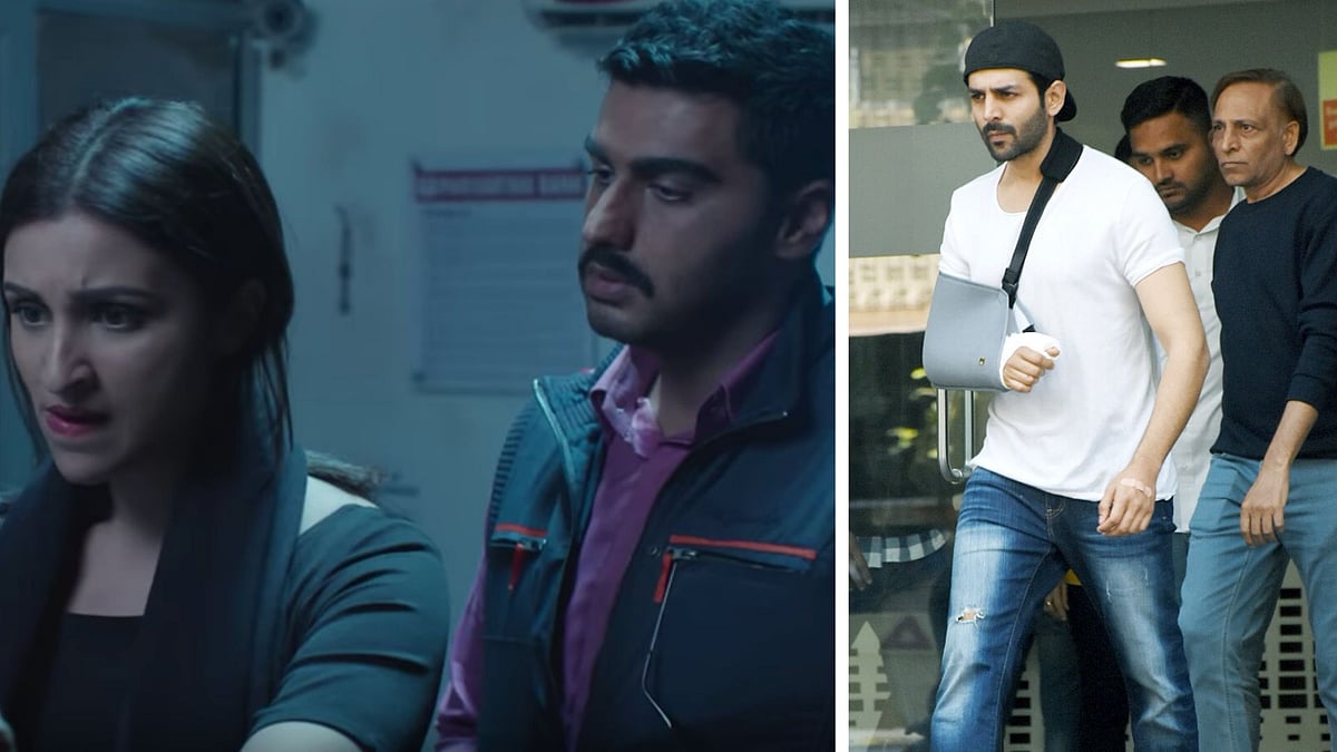 A still from <i>Sandeep Aur Pinky Faraar</i> and Kartik Aaryan.
