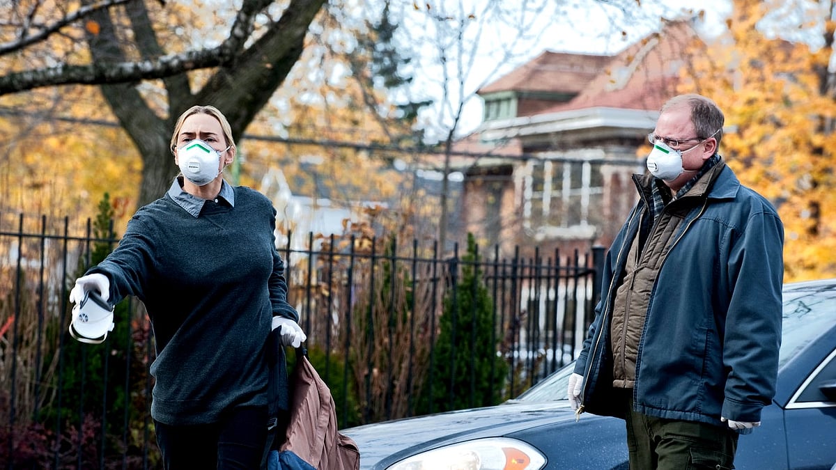 Kate Winslet in Contagion.