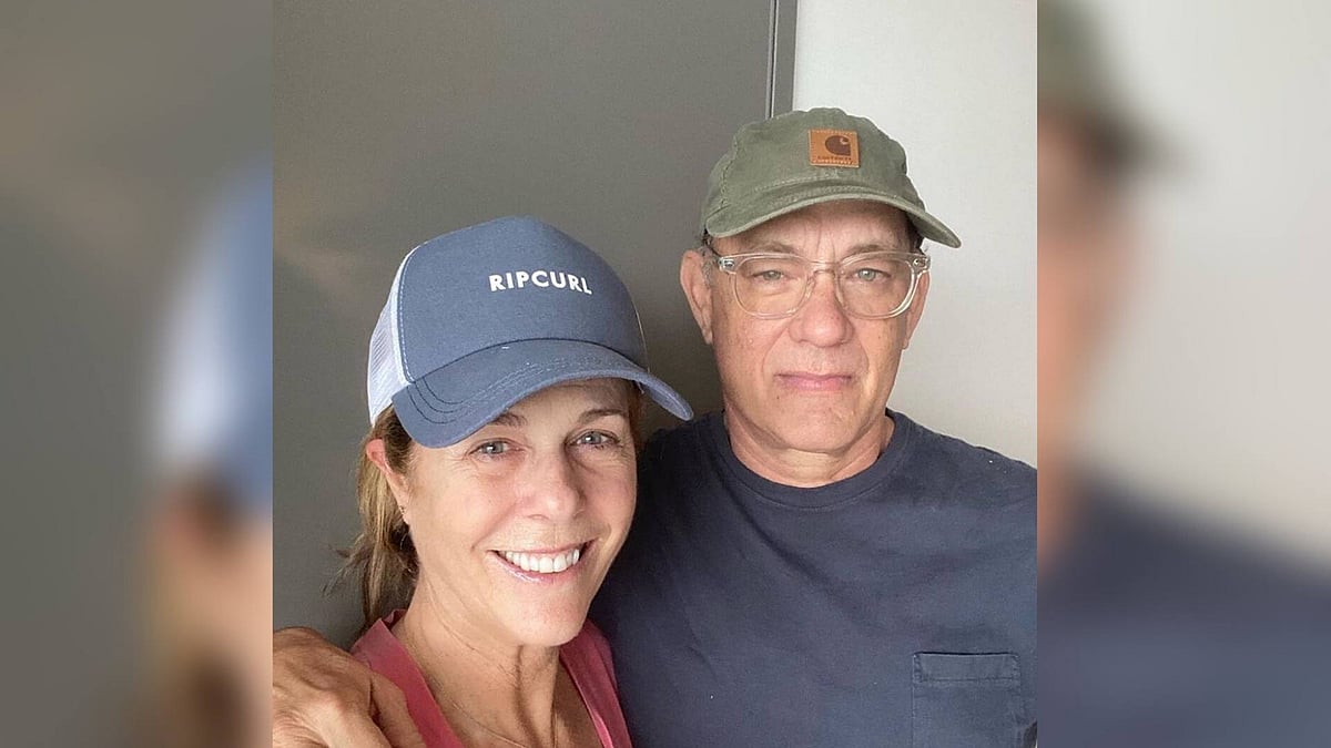 Rita Wilson and Tom Hanks. 