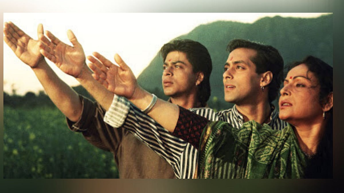 A still from <i>Karan Arjun</i>.