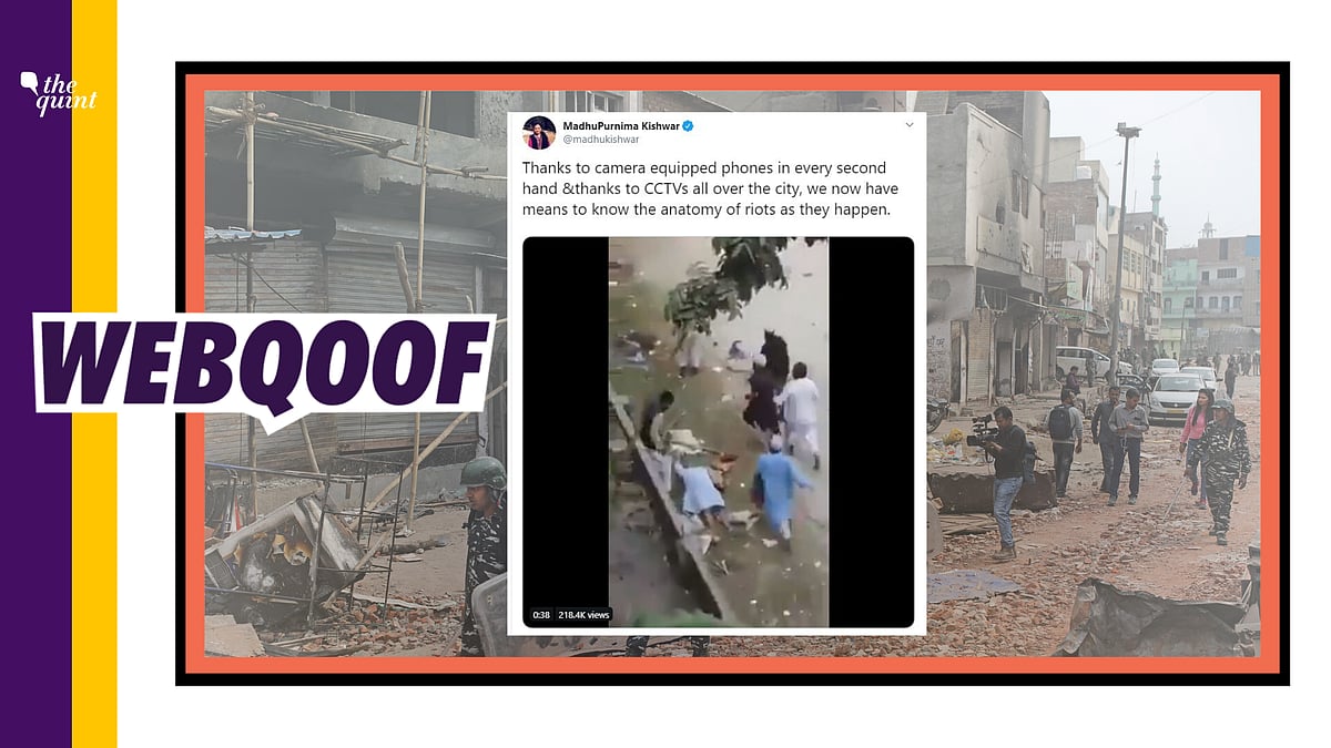 Madhu Kishwar shared an old of clashes in Bangladesh claiming that it is from Delhi.