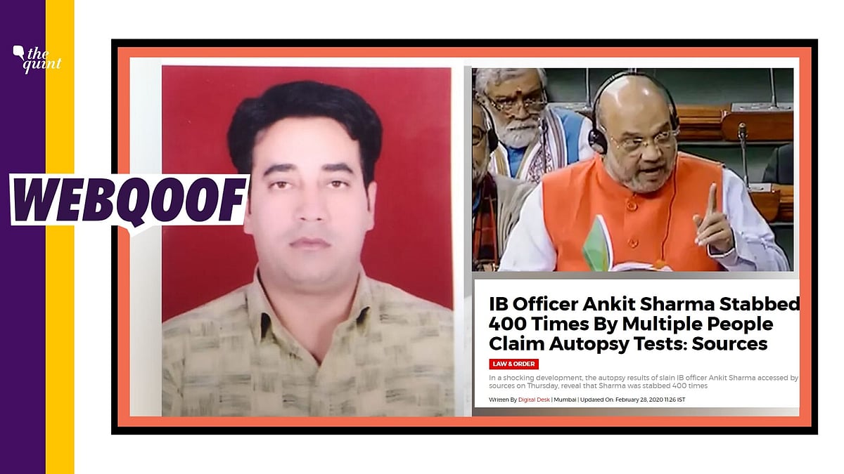 Body of Intelligence Bureau Officer Ankit Sharma was found in northeast Delhi’s Chand Bagh area on Wednesday, 26 February.