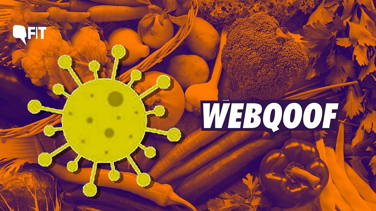 A viral poster claims that the disease has not been observed in a single vegetarian person.