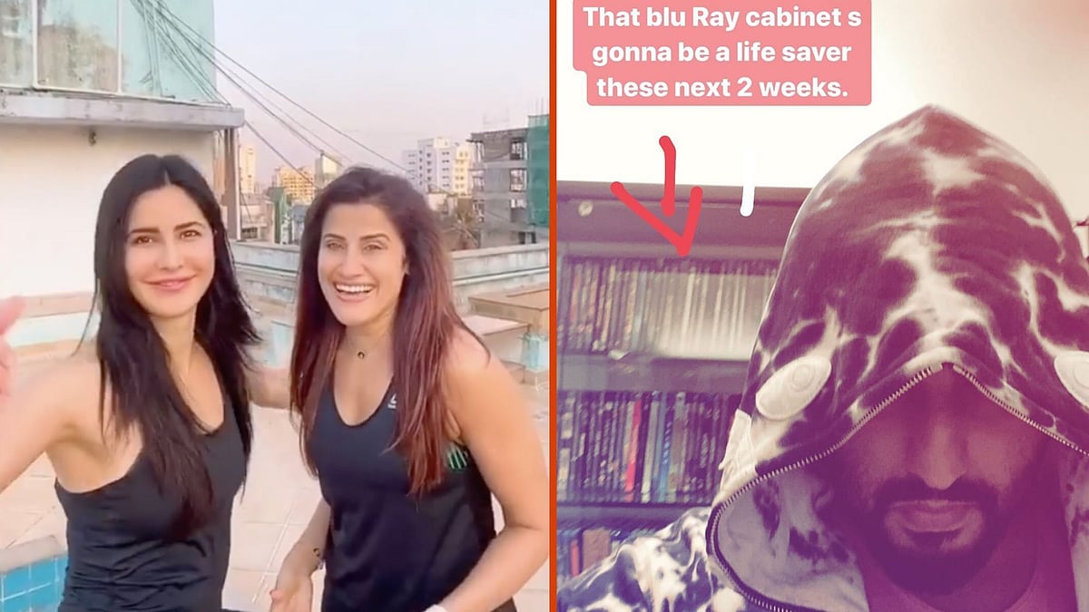 Katrina Kaif and Arjun Kapoor make the most of social distancing. 