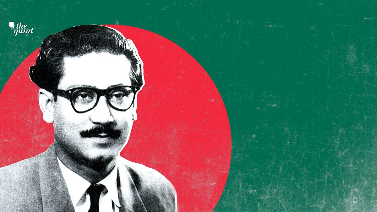 Image of Sheikh Mujibur Rahman and colours of Bangladesh’s flag, used for representational purposes.