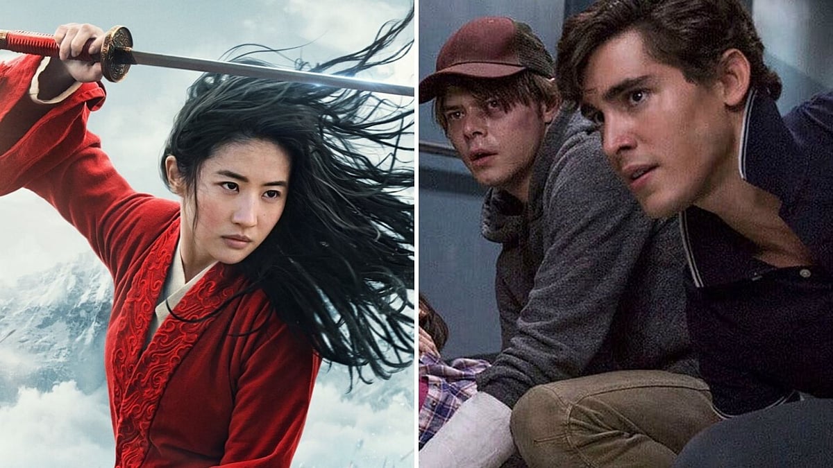 Stills from<i> Mulan</i> and <i>The New Mutants</i>.