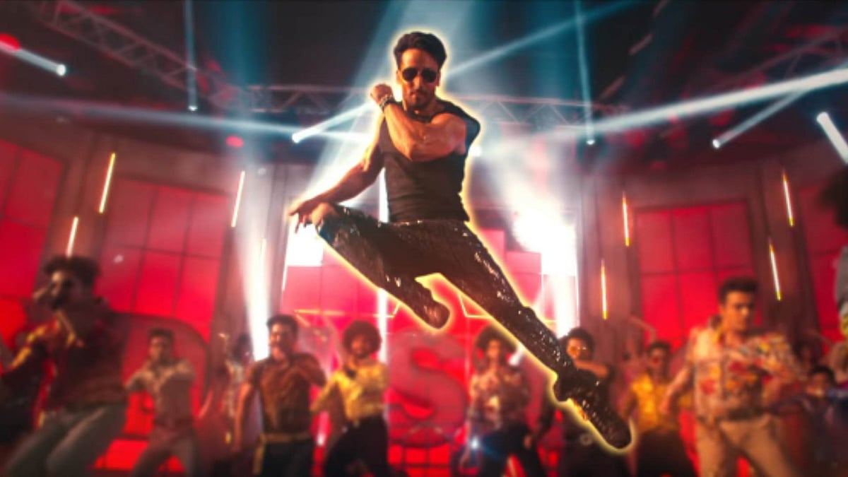 Tiger Shroff in a still from ‘Disco Dancer 2.0’.