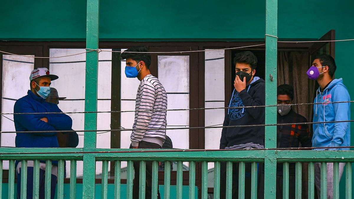 Strict restrictions on movement and assembly of people in Kashmir to contain the spread of the new coronavirus.