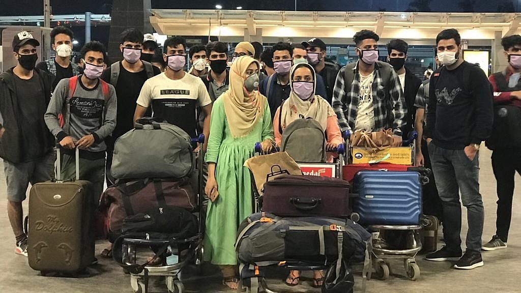 Nearly 50 Kashmiri students of Bethel Medical Mission in Laggere reached the airport in a panic on Monday, 23 March after the government suspended domestic flights in the country from 25 March.