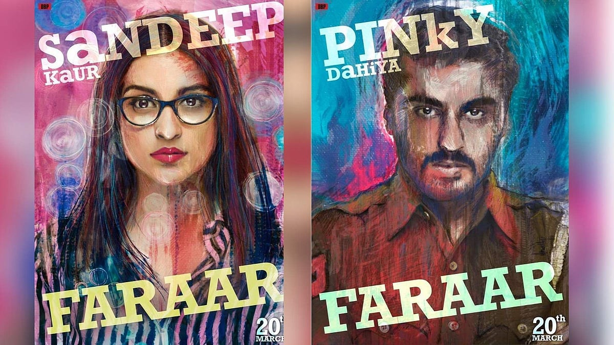 Two posters of <i>Sandeep Aur Pinky Faraar</i>.&nbsp;