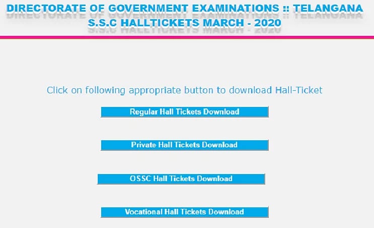 Manabadi, TS BSE Class 10th SSC Admit Card